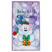 Baby eerste Kerstmis (meisje) Klein Cadeauzakje (Achterkant)