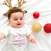 Baby Eerste Kerstmis Merry en Sweet Candy Cane Romper
