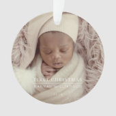 Baby Eerste Kerstmis Moderne Baby Ornament (voorkant)