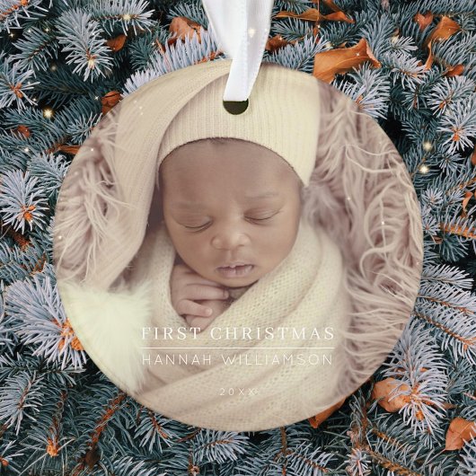 Baby Eerste Kerstmis Moderne Baby Ornament