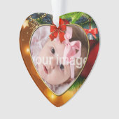 Baby Eerste Kerstmis - Persoonlijke foto Ornament (voorkant)