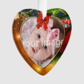 Baby Eerste Kerstmis - Persoonlijke foto Ornament (voorkant)
