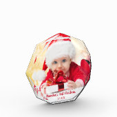 Baby Eerste Kerstmis Rode Script O Fotoblokken (Links)