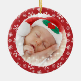 Baby Eerste Kerstmis sneeuwvlokken ornament