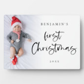 Baby Eerste kerstnaam Jaar Fotobedekking Fotoplaat (voorkant)