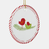 Baby Eerste kerstsieroosterse  versiering Keramisch Ornament (Rechts)