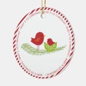 Baby Eerste kerstsieroosterse  versiering Keramisch Ornament (Links)