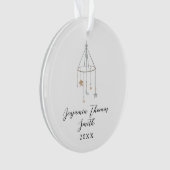 Baby eerste kerstster mobiele acrylversiering ornament (voorkant)