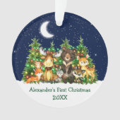 Baby eerste kerstvizieren met luchtvesten ornament (voorkant)