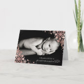 Baby Eerste kerstwinter Snowflakes Foto Birth Feestdagen Kaart (Voorkant)
