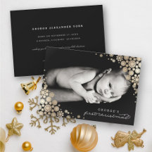 Baby Eerste kerstwinter Snowflakes Foto Birth