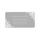 Baby Eerste kerstwintersopflakkeringen Adres Etiket (Voorkant)