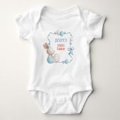 BABY Eerste Pasen Blauw  Romper (Voorkant)