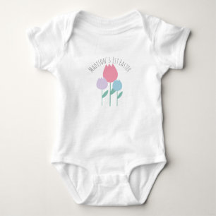 Baby Eerste Pasen Lente Tulpen Baby Bodysuit