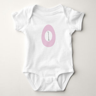 Baby Eerste Pasen Verjaardag Ei Monogram Romper