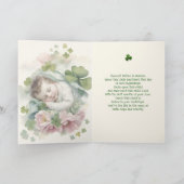 Baby Eerste St. Patrick's Day Zegen Gebed Kaart (Binnen)