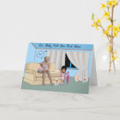 Baby eerste stap kaart (Gele Bloem)