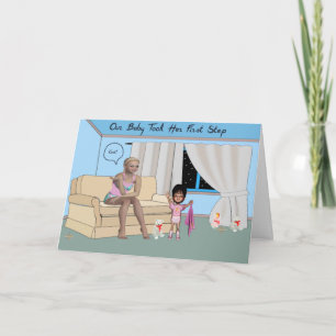 Baby eerste stap kaart
