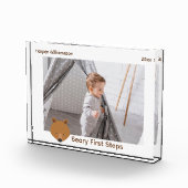 Baby eerste stappen Beer kerst Fotoblokken (Rechts)