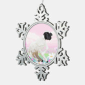 Baby eerste stappen tin sneeuwvlok ornament (Rechts)