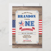 baby eerste verjaardag op 4 juli Onafhankelijkheid Kaart (Voorkant)