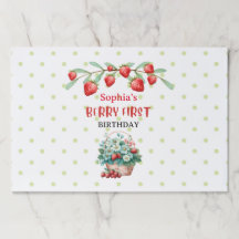 Baby Eerste Verjaardagsfeestje papieren placemats