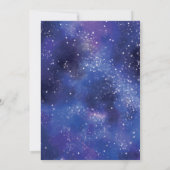 Baby Eerste verjaardagsfeestje Space Planet Uitnod Save The Date (Achterkant)