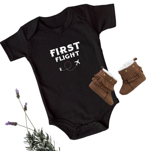 Baby EERSTE VLIEGTUIG,Cool Vliegtuig, Reizen,Cute  Romper