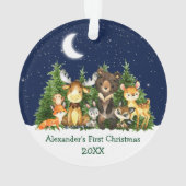 Baby eerste Waterverf met kerstmis Ornament (achterkant)