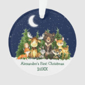 Baby eerste Waterverf met kerstmis Ornament (voorkant)