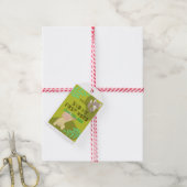 Baby eerste woorden cadeaulabel (Met Touw)