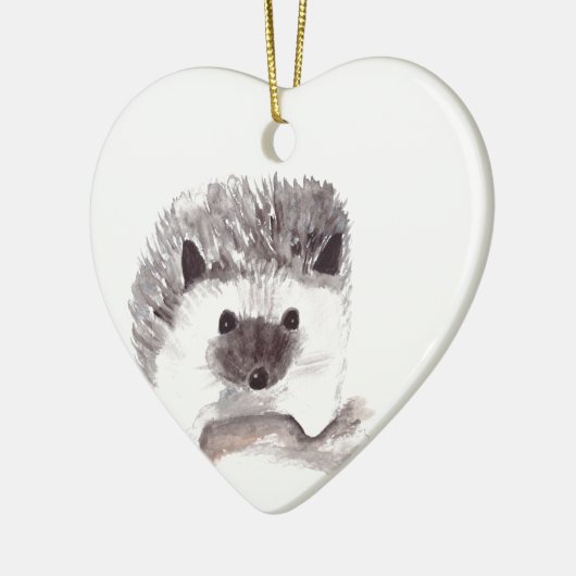 baby egel  bosbos rustige baby keramisch ornament (Links)