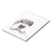 baby egel dierlijk zwart schattig bos notitieblok (Linkerzijde)