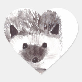 baby egel hart sticker