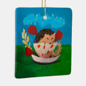 Baby Egel Keramisch Ornament (Rechts)
