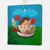 Baby Egel Keramisch Ornament (Links)
