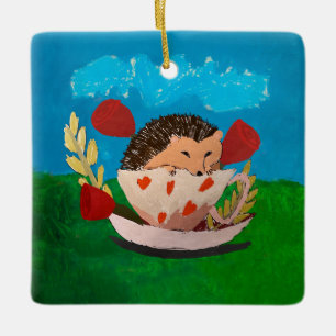 Baby Egel Keramisch Ornament