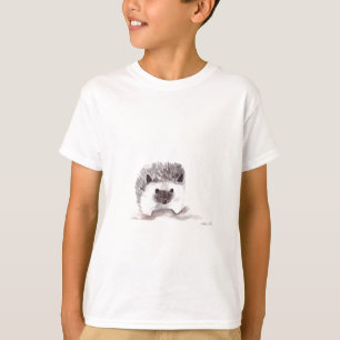 baby egel waterverf dierlijk zwart  kind t-shirt