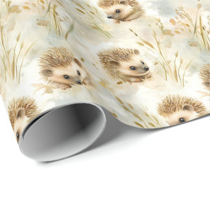 Baby egels cadeaupapier