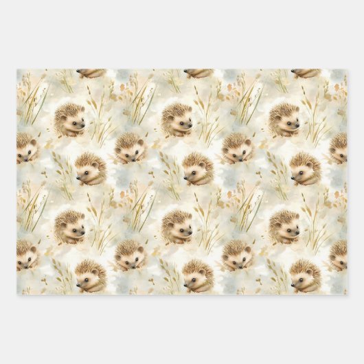 Baby egels inpakpapier vel (Voorkant)