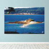 Baby-eiland op Whidbey-eiland #1 Canvas Afdruk (Insitu (Houten vloer))