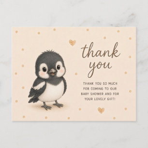 Baby Ekster Baby Shower Bedankt Briefkaart