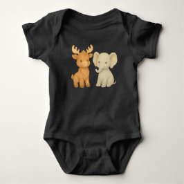 Baby Eland en Baby Olifant  Romper