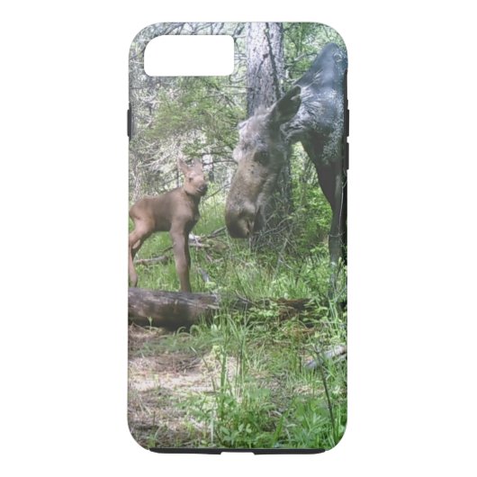 Baby eland en moeder eland Case-Mate iPhone case (Achterkant)