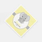 Baby Elefant (geel) Baby shower Servetten (Hoek)