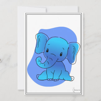 Baby Elefant Karte Kaart