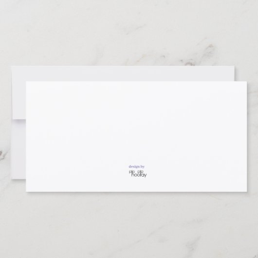 Baby Elephant 1e verjaardag Dank u voor uw foto Bedankkaart (Achterkant)