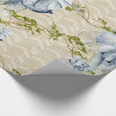 Baby Elephant Africa Savanna Wilde Dieren grijs Cadeaupapier (Hoek)