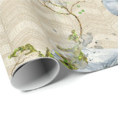 Baby Elephant Africa Savanna Wilde Dieren grijs Cadeaupapier (Rol Hoek)