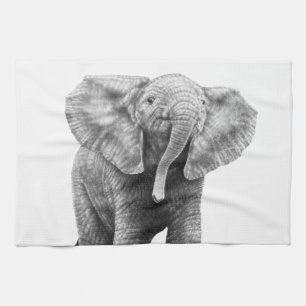 Baby Elephant American MoJo Kitchen Towels Theedoek